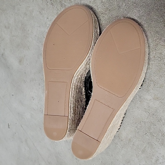 Marc Fisher LTD Black Boho Platform Wedges Espadrilles, Size 9M - Picture 10 of 10